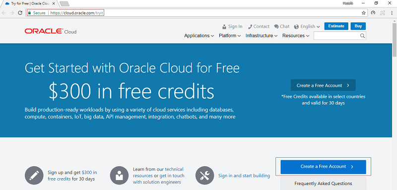 Oracle Account Creating cost